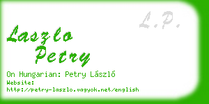 laszlo petry business card